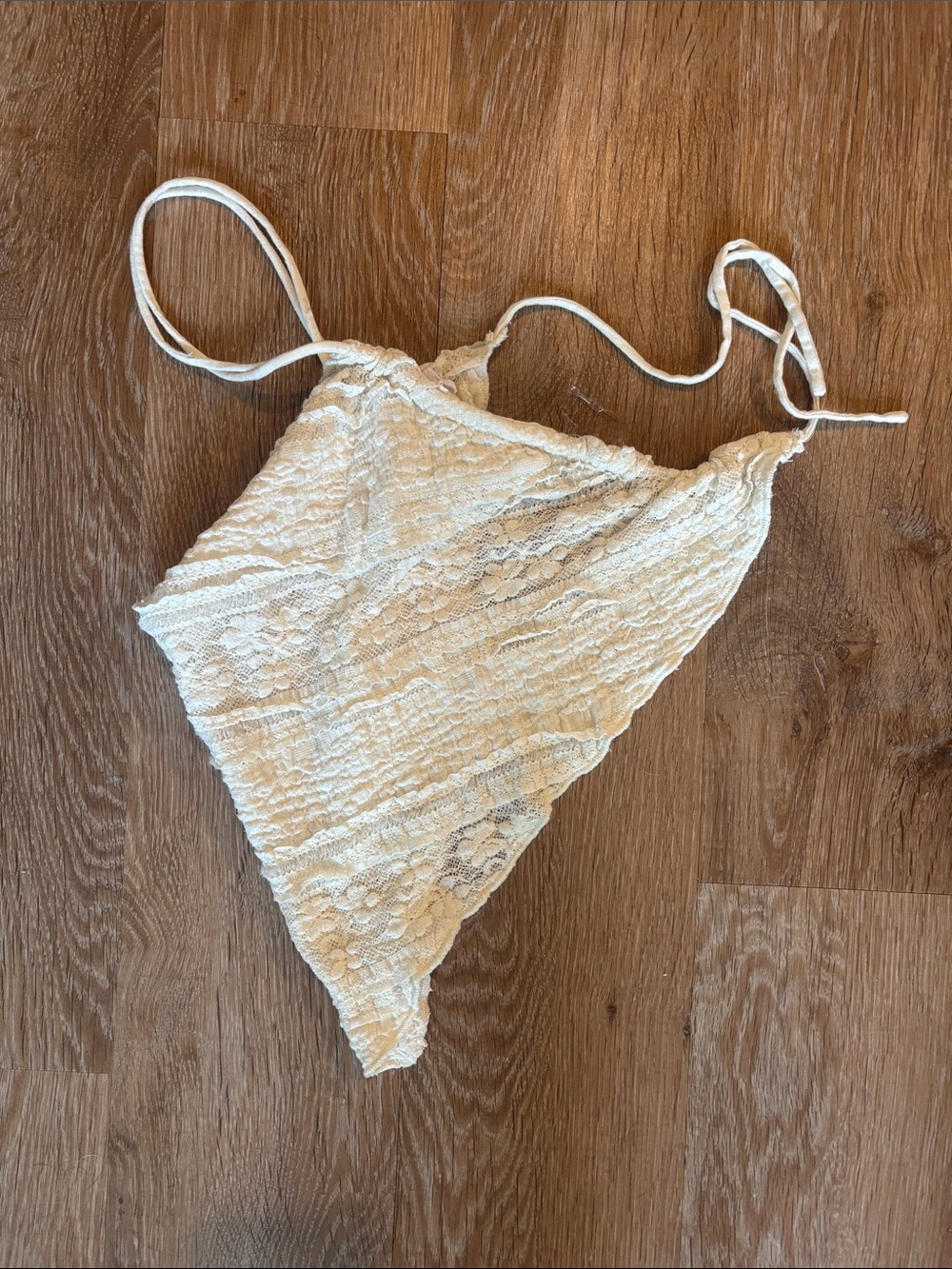 Cotton On Cream Lace Triangle Bralette